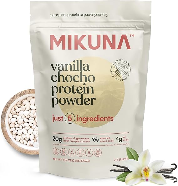 Mikuna, Protein Powder Chocho Superfood Vanilla, 31.9 Ounce