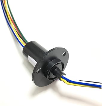 Taidacent 6 Wires12 Wires 2A 5A 10A 15A 20A 30A Collector Ring Rotary Electrical Contact Electrical Slip Ring Joint Rotary Connector 6 Wires 10A