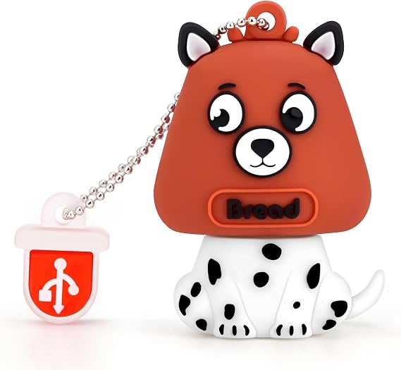 64GB USB Stick Cute Flash Drive Dog Shaped Memory Stick Novelty USB Drive Pendrive Thumb Drive Gift for External Data Storage