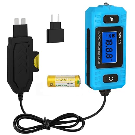 Car Circuit Tester Fuse Tester Automotive Current Tester Blade Fuse Max 48V, Circuit Measure AmpFuse Buddy, Automotive Blade Checker Fuses Box Current Test