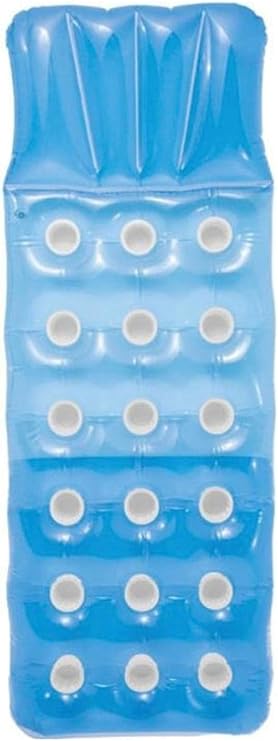 Intex 59892 Düz Renkli Bardaklı Yatak 188 cm, su sporları, plaj malzemesi, şişme ürün, yüzme aksesuarı, kamp, dalış, güvenlik