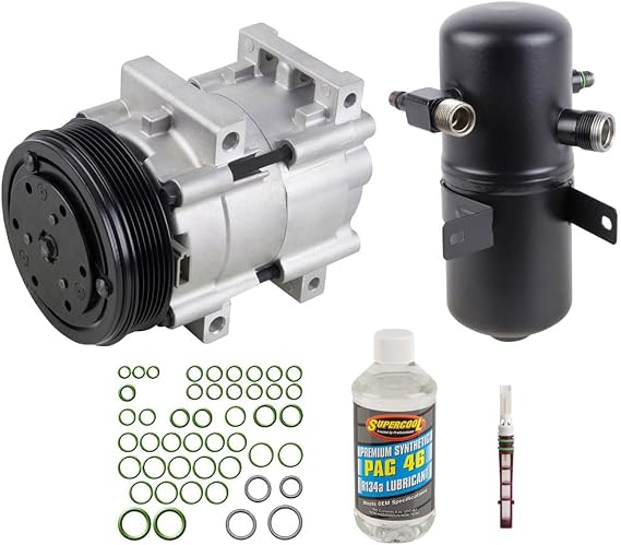 AC Compressor & A/C Kit For Ford F-150 F-250 F-350 F150 F250 F350 & Bronco OBS - BuyAutoParts 60-80212RK New