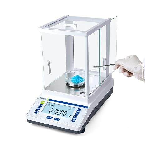 LICHEN Lab Scale High Precision Scale Accuracy 0.0001g Lab Digital Analytical Balance Electronic Balance for Laboratory Pharmacy Jewelry (220g, 0.1mg)