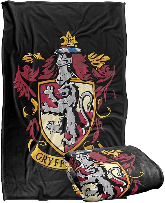 Harry Potter Gryffindor Crest Black Silky Touch Super, Gryffindor Crest