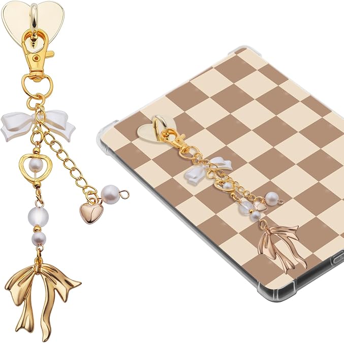 sunla Charm Chains for Kindle, Cute E-reader Phone Charm Bracelets Accessories Gift for Reader Booklovers Women for Kindle/Phone/Camera/Bag Decor