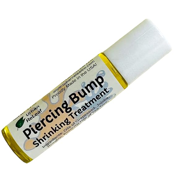 Urban ReLeaf Piercing Bump Shrinking Treatment | Roller-Ball Applicator, 100% Natural with Essential Oils, For Scars, Nodules, Cartilage, Nose, Ear Spots