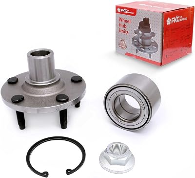 FKG 518515 Front Wheel Bearing Hub Assembly fit for 2001-2012 Ford Escape, 2001-2011 Mazda Tribute, 2005-2011 Mercury Mariner, 5 Lugs