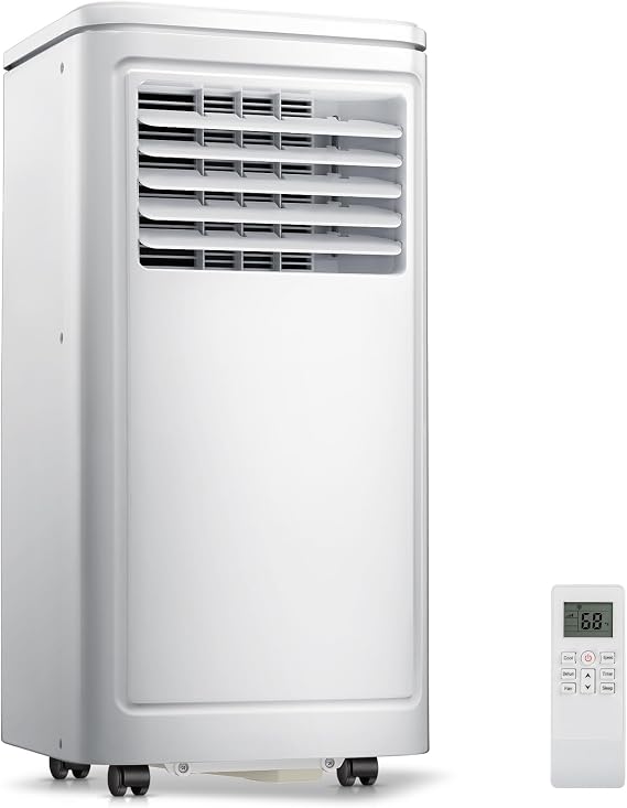 ZAFRO Portable Air Conditioners, 10000 BTU, 3 in 1 Portable AC Unit with Window Kits, Fan & Dehumidifier Modes, Cools up to 450 Sq.Ft, LED Display/Remote Control, 24H Timer for Living Room, Bedroom