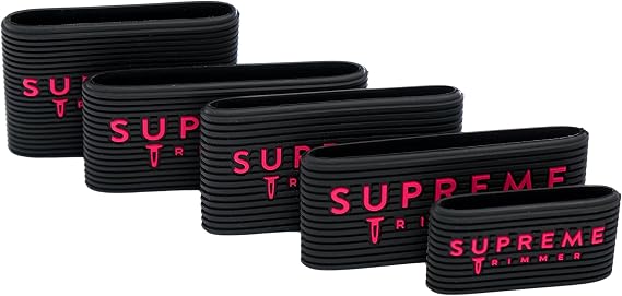 Supreme Trimmer Professional Barber Grippers (5 Piece) Non Slip Clipper Bands SGR50 Barbers Sleeve for Hair Clipper - Barber Hair Trimmer Grip