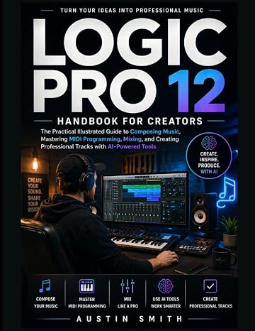 Logic Pro 12 Handbook for Creators: The Practical Illustrated Guide to Composing Music, Mastering MIDI Programming, Mixing, and Creating Professional ..... Tools (Music and Audio Software Guides 1)