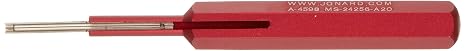 Jonard Tools A-4598 Insertion Tool for Size 20 Front Release Contacts Compatible with Amp, Deutsch, Cannon, Aluminum Housing & Stainless Steel Probe