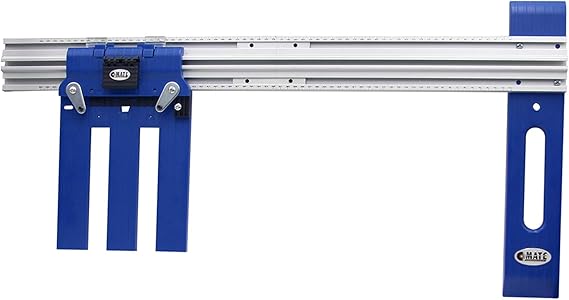 Ejoyous Circular Saw Guide Rail, Rip Cut Track Aluminium Alloy Edges-Guide Attachment for Woodworking Precision Cutting 0-24in Range