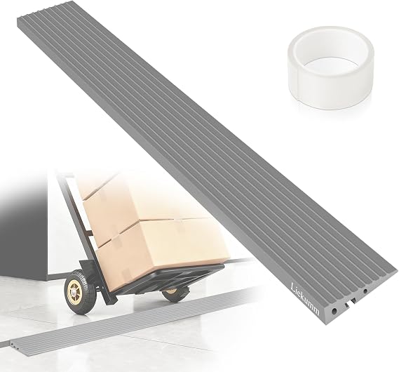 LIEKUMM 3/4" Odorless Threshold Ramp, 2200 lbs Wheelchair Ramp, Grey