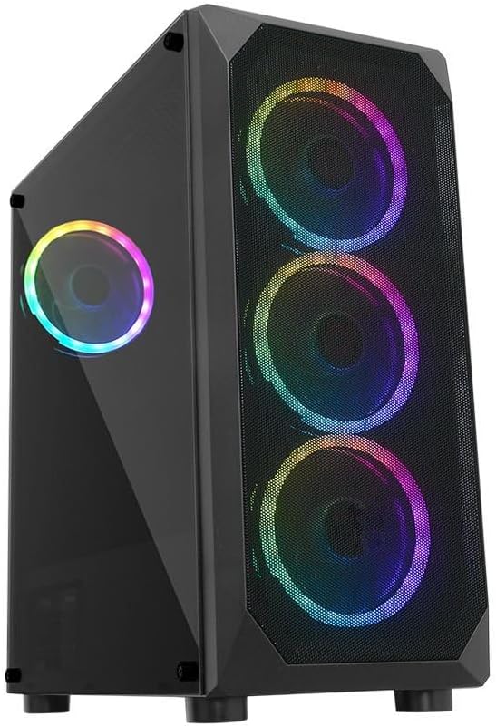 GAMEFORCE XMESH 4x120mm Rainbow Fan Oyuncu Kasa