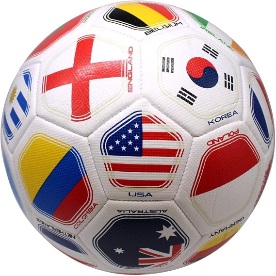 2026 World Flag Country World Flag Training Outdoor Soccer Ball Size 5 (S Grade)