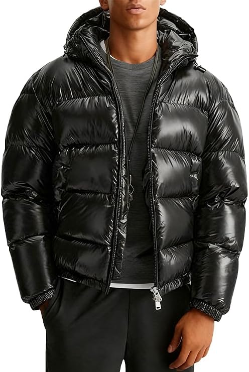 Winter Jacket Men's Softshell Jacket Hooded Quilted Jacket with Hood Transition Jacket Warm Puffer Jacket Down Jacket Lightweight Outdoor