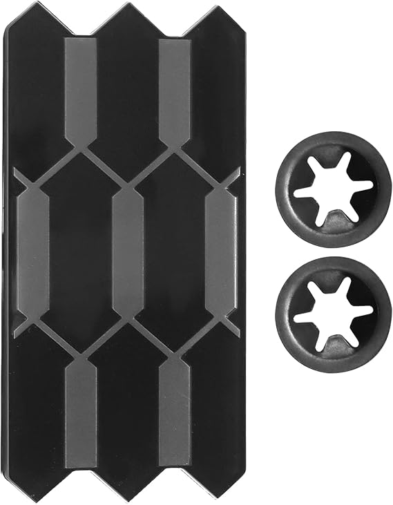 MDEOOSKY 53141-35060 Black & Silver Front Grille Garnish Sensor Cover, Replacement for Toyota Tacoma TRD PRO the 2018-2022