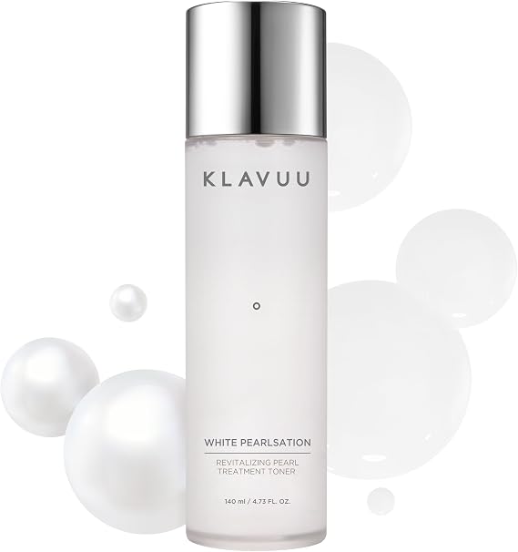 KLAVUU WHITE PEARLSATION Best Revitalizing Pearl Treatment Toner 140ml, K-Beauty
