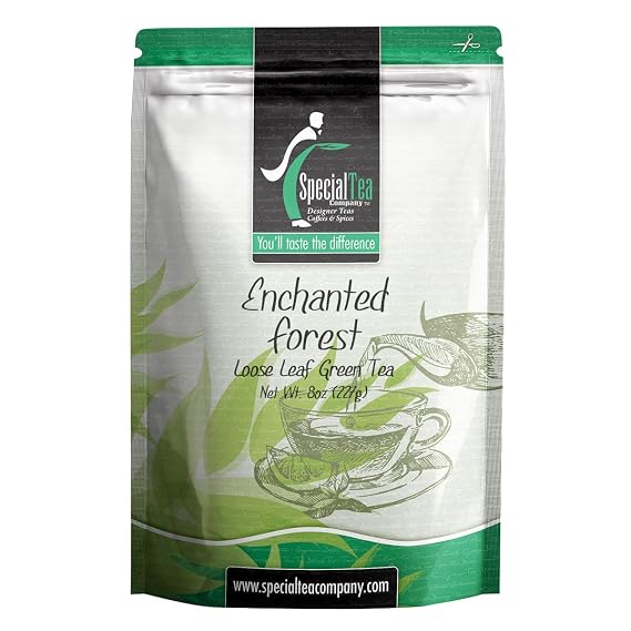 Special Tea Loose leaf Green Tea, Enchanted forest, 8 Ounce