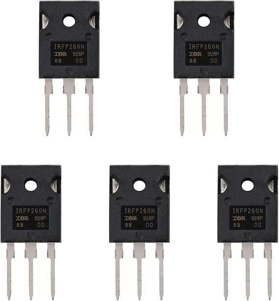 BOJACK IRFP260 MOSFET Transistors IRFP260N 50A 200V N-Channel Power MOSFET IRFP260NPBF TO-247AC (Pack of 5)