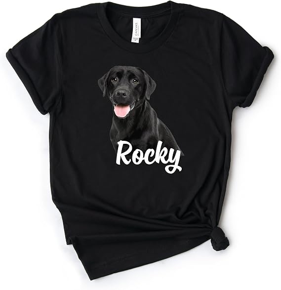 Labrador Shirt, Black Labrador, Retriever Gift, Black Lab Shirt, Lab Gift, Personalized Tee, Softstyle Unisex Tee
