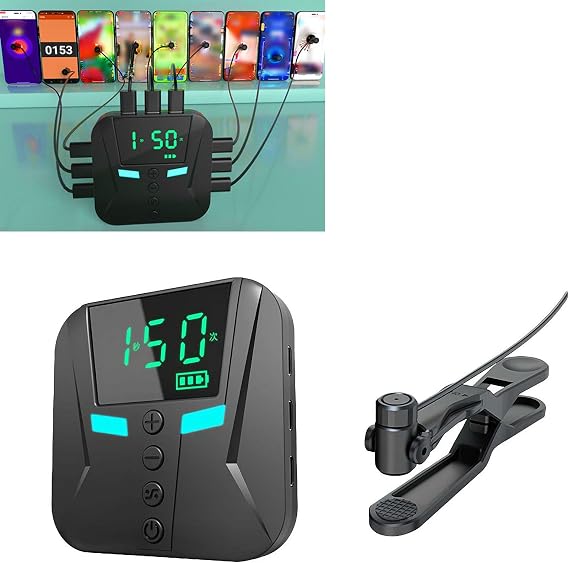 Auto Clicker for Phone,Automatic Phone Screen Tapper Set,Simulated Finger Continuous Clicking,1s 50 Clicks Type-c Rechargeable Easy Clip-on Clicker,Fast Click for Gaming, Live Broadcasts (1 set)