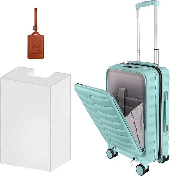 WireHot Small 22149 Airline Approved Carry On Luggage with Cover and Tag