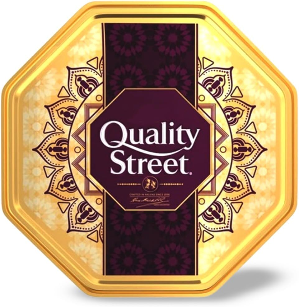Quality Street Assorted Chocolate & Toffee Tin 700g – Luxury Selection Box of Individually Wrapped Milk Chocolates, Caramels and Toffees, Premium Gift Tin for Sharing, Celebrations and Christmas