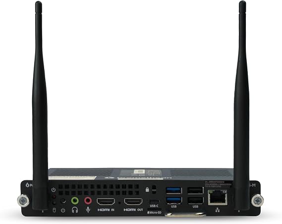 Promethean OPS-M N97 8GB DDR5 RAM, 256GB SSD, UHD Graphics, Wi-Fi 6, Bluetooth 5.2, 4K HDMI, OPS Slot-in PC Module for Interactive Displays