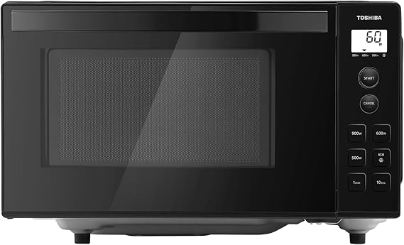Toshiba Microwave 17L Vertical Opening, Single Function, Flat Table, Microwave | バックライト液晶 一人暮らし お弁当 解凍/あたため 900W時短あたため シンプルボタン 簡単操作 ER-S17ZB K ブラック 新社会人 新生活 ヘルツフリー