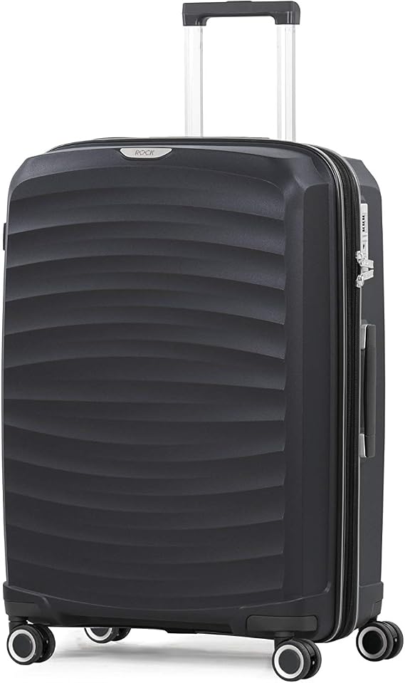 Rock Sunwave Medium 78/90L Expandable Suitcase - Black
