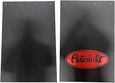 Peterbilt Trucks 24 x 36 Black & Red Proflex Rubber Semi Truck Mud Flaps-Set