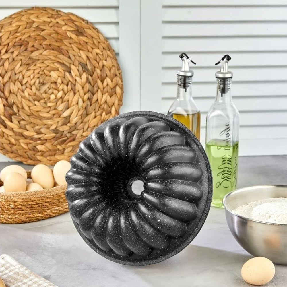 24cm Granite Coating Sliced Cake Mold with Deconox Thermo Casting Body, Sliced Cake Mold, Casting Cake Mold, Granite cake mold, Fireproof Nonstick Granite Coating Casting Sliced Cake Mold 24cm