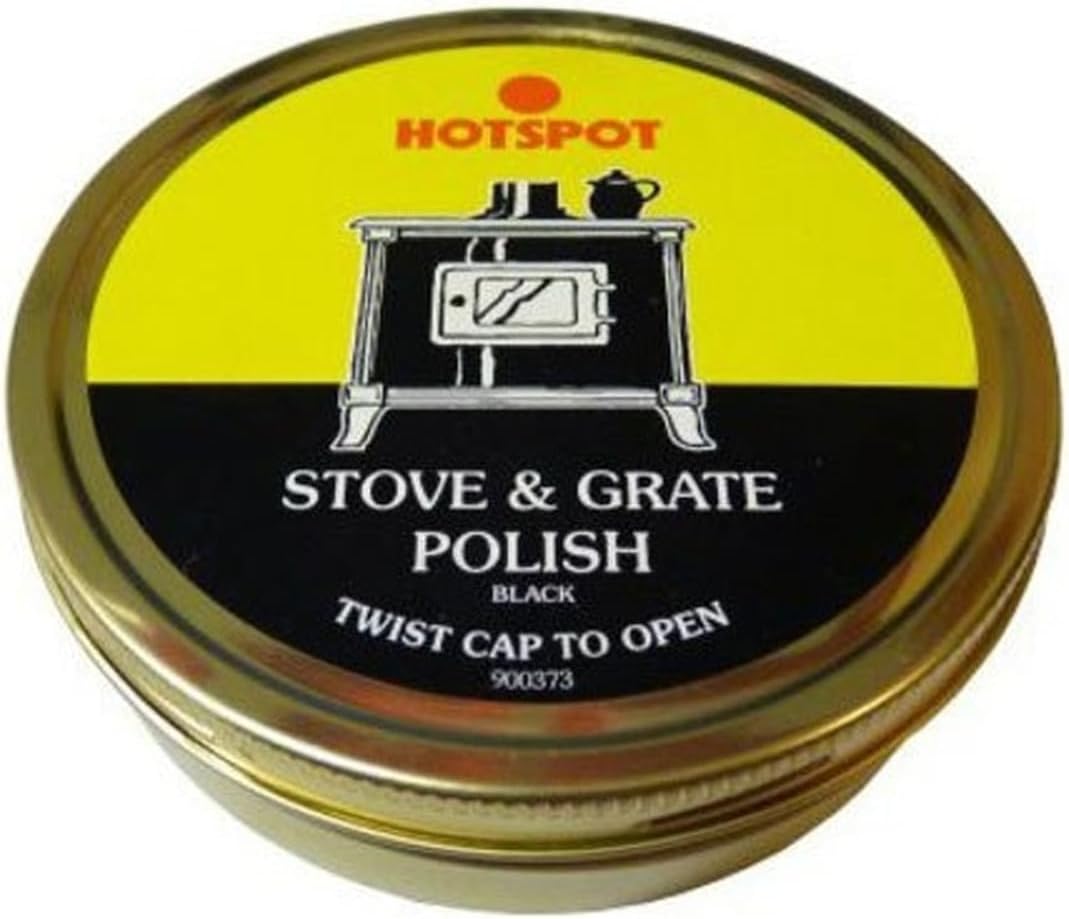 Hotspot Stove & Grate Polish, Easy-to-Apply, Rust and Corrosion Protection, Quick-Drying Formula, Heat-Resistant Polish for Fireplace, Stove, Barbecue Grates, Indoor and Outdoor Use, 170g