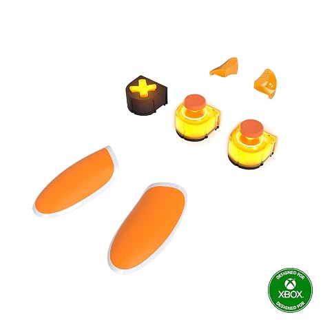 Thrustmaster ESWAP X LED ORANGE CRYSTAL PACK, Pack of 7 Backlit Orange Modules, NXG Mini-Sticks, Hot-Swap Feature, Compatible with ESWAP X PRO CONTROLLER, Xbox Series X|S and PC