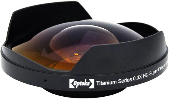 Opteka Titanium Series 72mm 0.3X HD Ultra Fisheye Lens for Panasonic AG-DVD80, AG-DVX100/B, AG-HMC150 and AG-HPX170 Professional Video Camcorders
