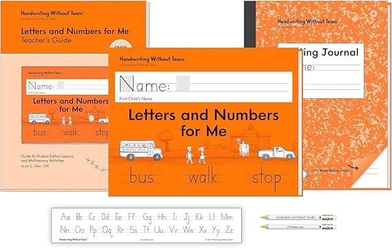 Handwriting Without Tears Kindergarten Printing Set, Workbook/Guide/Journal