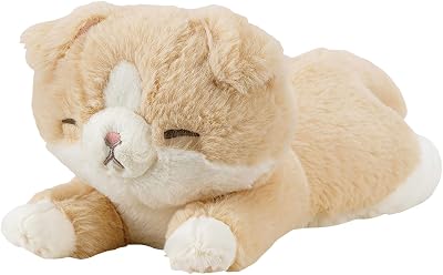 Ribuha Ao 37110-14 Kutsubiori Mini Cushion, Scottish Fold Total Length: Approx. 11.8 inches 30 cm, Fluffy, Armrest, Plush