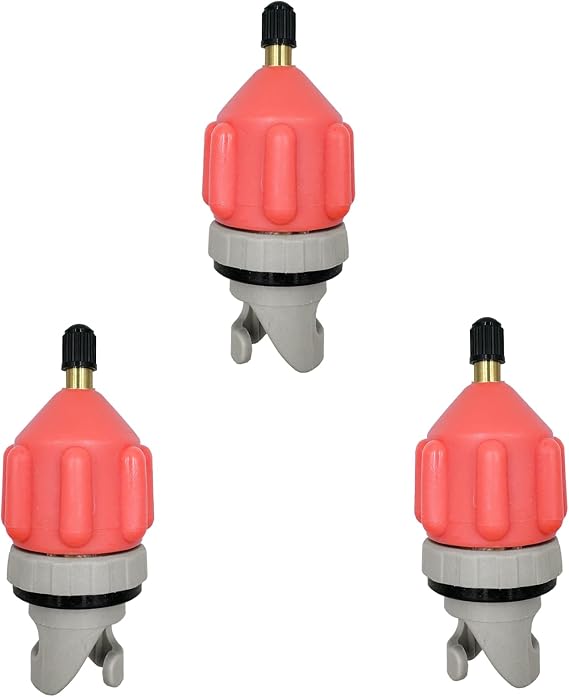 3pcs Sup Paddle Board Inflator Air Pump Adapter Attachments | Attachments for Inflatables Kayaks Boats Stand Up Paddleboard Valve Connector Accessories Pink