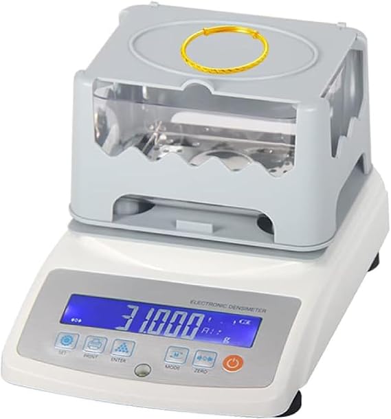 Gold Purity Testing Machine - Accurate Gold, Silver, and Platinum Content Meter - Ideal for Pawn Shops and Precious Metal Recycling - 300g/0.01g Precision