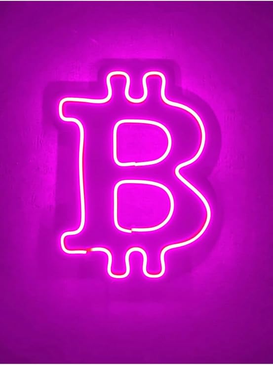 Dekoraven Bitcoin Neon Tabela Btcneon Led Dekoratif Kripto Para Duvar Aydınlatması Spor Neon Duvar Dekorasyonu, btcpinnekraven