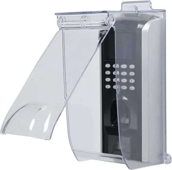 Clear Gate Outdoor Keypad Cover,Flip Access Control Rain Cover,Doorbell rain cover Compatible for most Doorbell/Lock Keypad/Attendance Machine/Door Keypad
