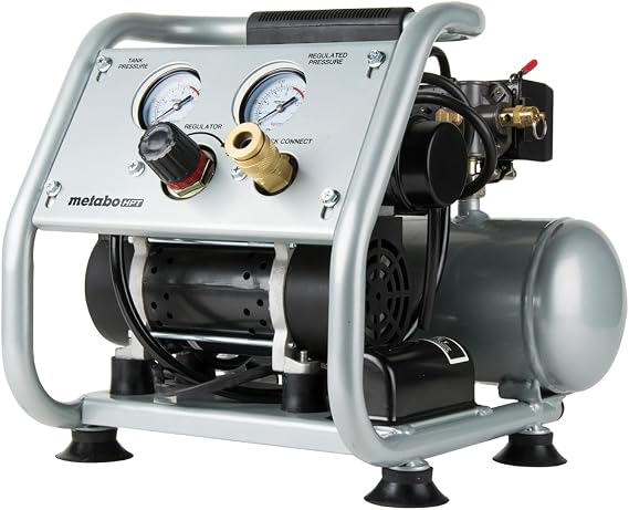 Metabo HPT Quiet Air Compressor, Portable 1 Gallon Oil-Free, EC28M