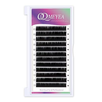 QDMEYEA Eyelash Extensions Supplies 0.05 D Curl Classic Volume Lash Extensions Single Lashes 8mm Length Individual Eyelashes Extension False Mink Silk Lashes Professional Salon Use 8mm, 0.05 D Curl