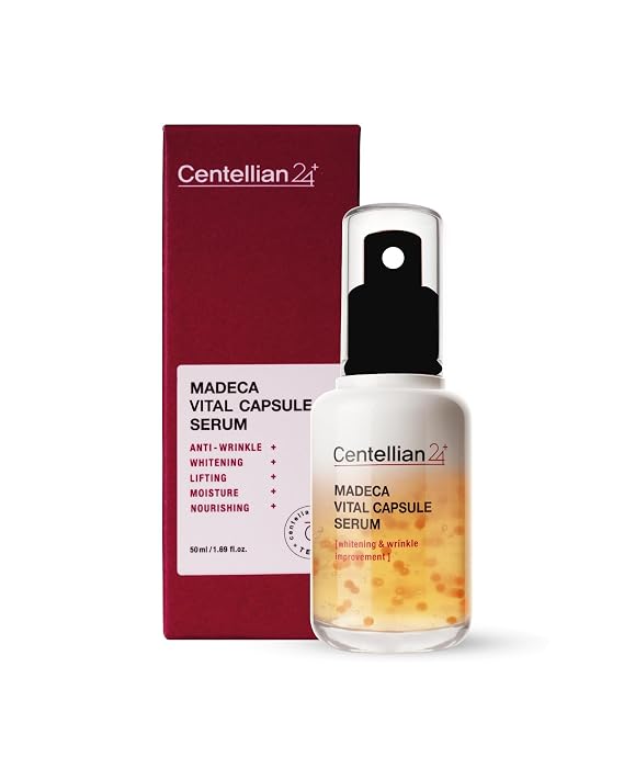 CENTELLIAN 24 Madeca Vital Capsule Serum - Hydrating Ampoule | Lightweight Ampoule with TECA and Centella Asiatica for Elasticity, Soothing and Skin Barrier Support, 1.69 fl oz