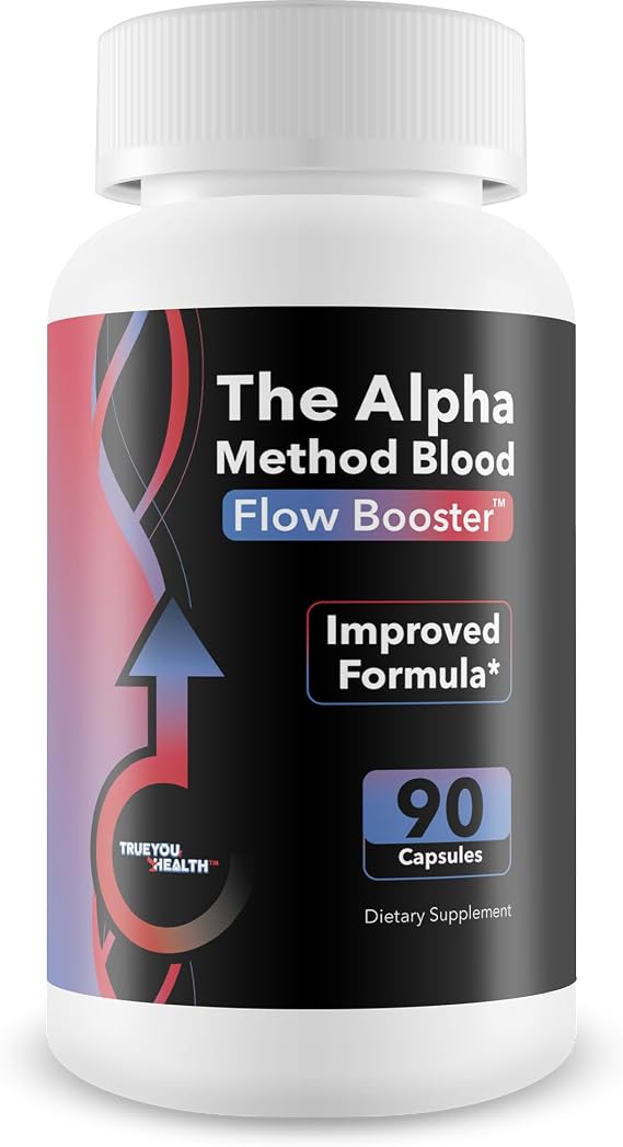 The Alpha Method Blood Flow Booster - Our Best Blood Circulation Supplements for Men - Advanced Blood Flow Supplement - Vasodilators for Men Blood Flow Optimizer - Male Blood Flow Alpha Boost