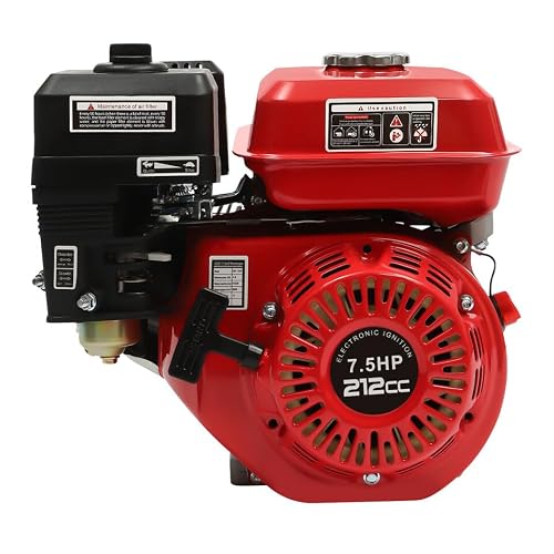 4 Stroke Gasoline Engine 7.5HP Engine Gasoline Drive Motor Go Kart Generator Gasoline Generator Stationary Auto Shut Off Low Oil