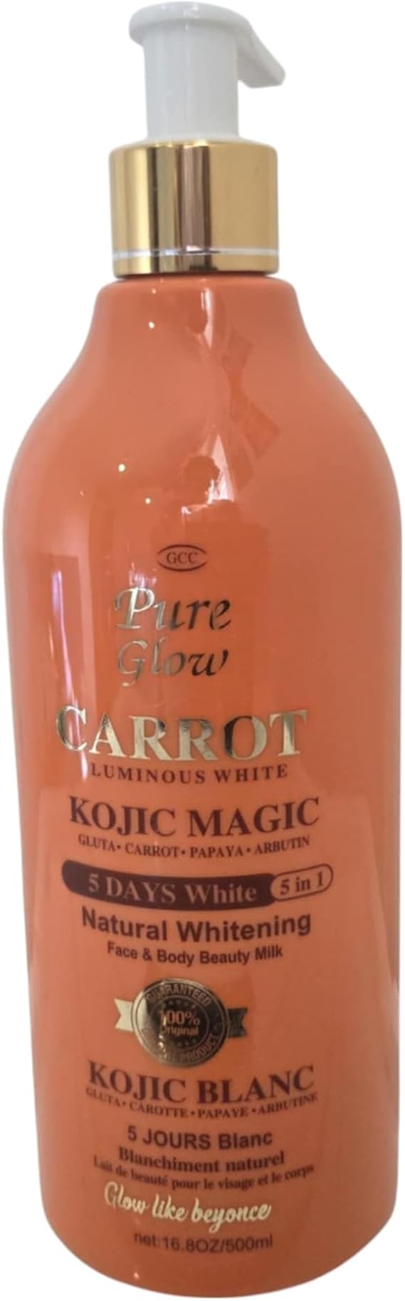 Pure Glow Carrot Luminous White Natural Whitening Face & Body Lotion 500 ml