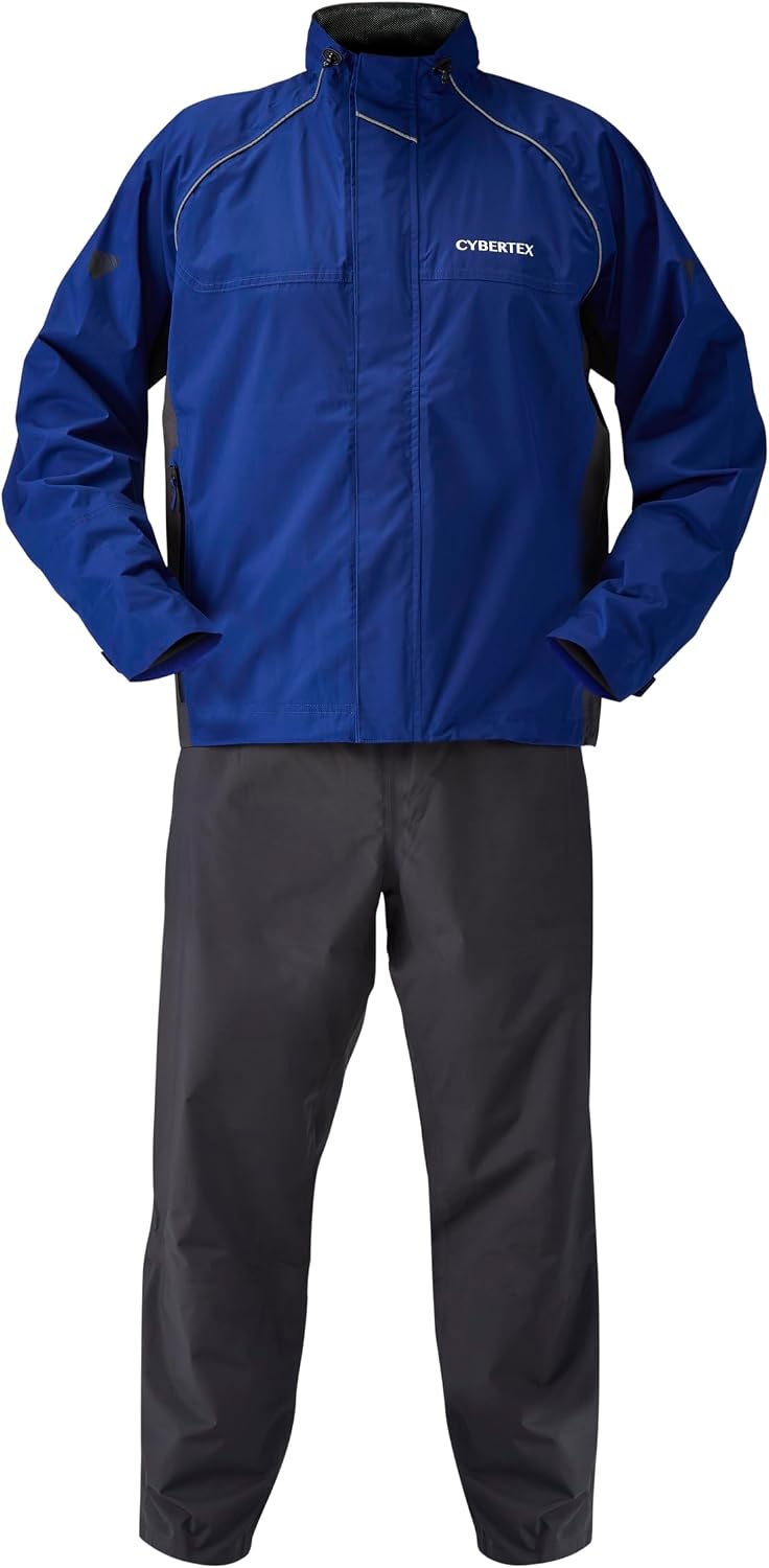 Yamaha Engine RY7001 COMMUTING Stretch Rain Suit, Blue, 90792-R066X, XL Size, Large Size, For Work or School, Touring, Lightweight, Compact, Fits Bike Riding Posture, Stress Reducing, Initial Water