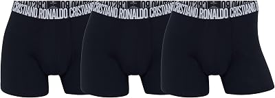 CR7 Cristiano Ronaldo Mens Short Trunks Size M - XXL Black Grey White Pack of 3